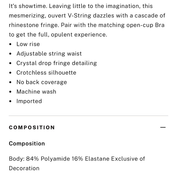 Very sexy tassel v string panty - Picture 4 of 7